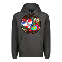 Charcoal Heather dominican republic coasters Premium Hoodie - AdoDesignShop
