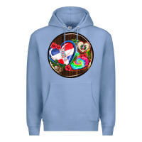 Colony Blue dominican republic coasters Premium Hoodie - AdoDesignShop