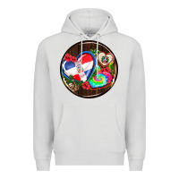 Dove Grey dominican republic coasters Premium Hoodie - AdoDesignShop
