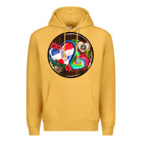 Mustard dominican republic coasters Premium Hoodie - AdoDesignShop