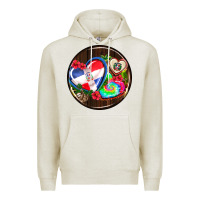 Oatmeal Heather dominican republic coasters Premium Hoodie - AdoDesignShop