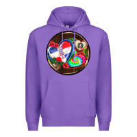 Purple dominican republic coasters Premium Hoodie - AdoDesignShop