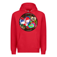Red dominican republic coasters Premium Hoodie - AdoDesignShop