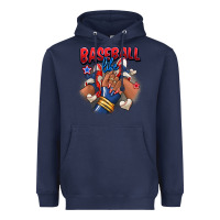 Navy Baseball life afro girl sneakers Heavyweight Hoodie - RanaPortraitStore