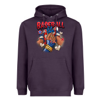 Plum Baseball life afro girl sneakers Heavyweight Hoodie - RanaPortraitStore