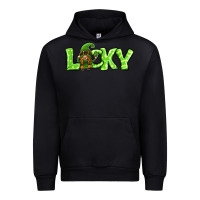 Black St Patricks Day Lucky Gnome Urban Hoodie - Jasminsmagicworld
