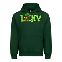 Forest Green St Patricks Day Lucky Gnome Urban Hoodie - Jasminsmagicworld