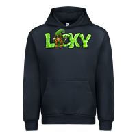 Navy St Patricks Day Lucky Gnome Urban Hoodie - Jasminsmagicworld