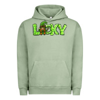 Pigment Oil Green St Patricks Day Lucky Gnome Urban Hoodie - Jasminsmagicworld