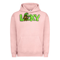 Pigment Salmon St Patricks Day Lucky Gnome Urban Hoodie - Jasminsmagicworld