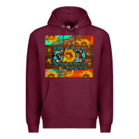 Burgundy with god all things are possible Premium Hoodie - AdoDesignShop