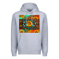 Heather Grey with god all things are possible Premium Hoodie - AdoDesignShop