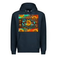 Navy with god all things are possible Premium Hoodie - AdoDesignShop