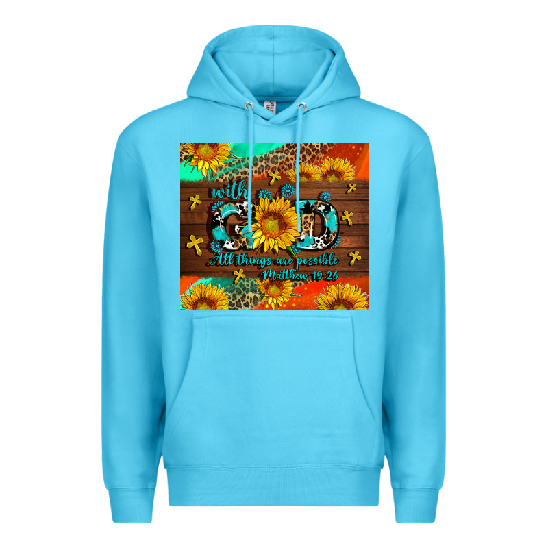 With God All Things Are Possible Premium Hoodie by AdoDesignShop | Teevron