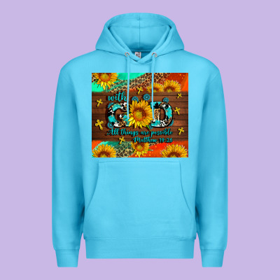 With God All Things Are Possible Premium Hoodie Designed By Adodesignshop