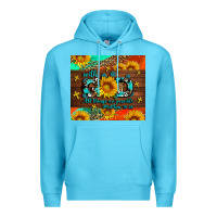 Ocean Blue with god all things are possible Premium Hoodie - AdoDesignShop
