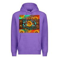 Purple with god all things are possible Premium Hoodie - AdoDesignShop