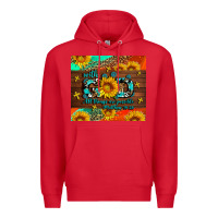Red with god all things are possible Premium Hoodie - AdoDesignShop