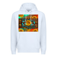 White with god all things are possible Premium Hoodie - AdoDesignShop