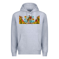 Heather Grey teaching my tribe libbey glass Premium Hoodie - BundleAndBundleShop