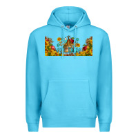Ocean Blue teaching my tribe libbey glass Premium Hoodie - BundleAndBundleShop