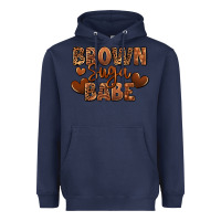 Navy Brown sugar babe Heavyweight Hoodie - RanaPortraitStore