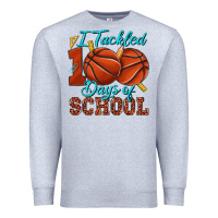 Heather Grey i tackled 100days of school basketball Premium Sweatshirt - texasbilliewilder