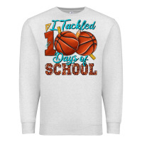 Oatmeal Heather i tackled 100days of school basketball Premium Sweatshirt - texasbilliewilder