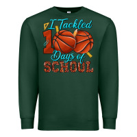 Sports Green i tackled 100days of school basketball Premium Sweatshirt - texasbilliewilder