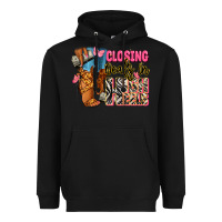 Closing Deals In High Heels Black Fashion Girl Heavyweight Hoodie | Teevron