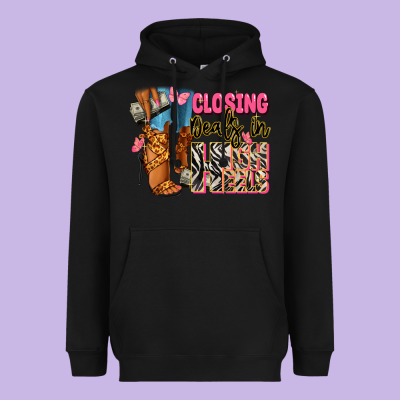 Heavyweight Hoodie Closing deals in high heels black fashion girl