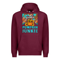 Burgundy pumpkin junkie Premium Hoodie - Artiststas