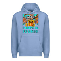 Colony Blue pumpkin junkie Premium Hoodie - Artiststas