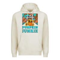 Oatmeal Heather pumpkin junkie Premium Hoodie - Artiststas