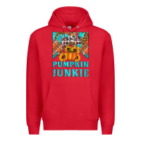 Red pumpkin junkie Premium Hoodie - Artiststas
