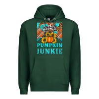 Sports Green pumpkin junkie Premium Hoodie - Artiststas