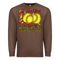 Chestnut i tackled 100days of school softball Premium Sweatshirt - texasbilliewilder
