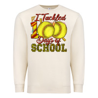 Sandshell i tackled 100days of school softball Premium Sweatshirt - texasbilliewilder