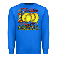 True Royal i tackled 100days of school softball Premium Sweatshirt - texasbilliewilder