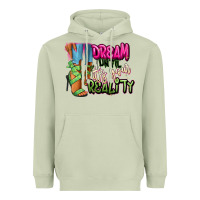 Dream Until It's Your Reality Heels Black Fashion Heavyweight Hoodie | Teevron