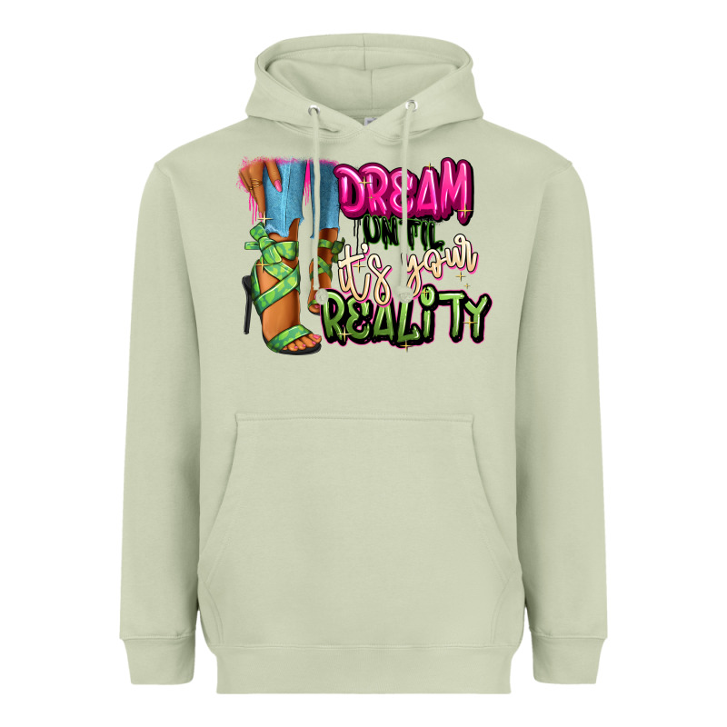 Dream Until It's Your Reality Heels Black Fashion Heavyweight Hoodie by RanaPortraitStore | Teevron