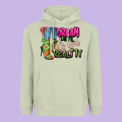 Heavyweight Hoodie Dream until it's your reality heels black fashion