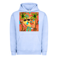 Pigment Grape Ice summer slipper and cocktail seamless pattern Urban Hoodie - BundleAndBundleShop