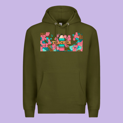 Teacher Floral Pencil Libbey Glass Premium Hoodie Designed By Bundleandbundleshop