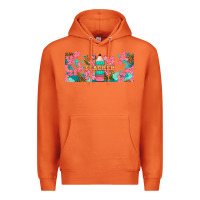 Carrot teacher floral pencil libbey glass Premium Hoodie - BundleAndBundleShop