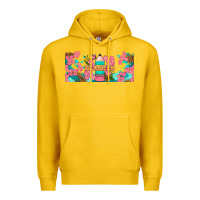 Lemon teacher floral pencil libbey glass Premium Hoodie - BundleAndBundleShop