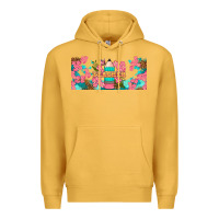 Mustard teacher floral pencil libbey glass Premium Hoodie - BundleAndBundleShop