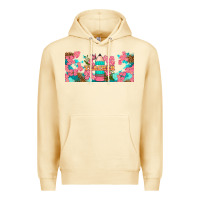 Pina Colada teacher floral pencil libbey glass Premium Hoodie - BundleAndBundleShop