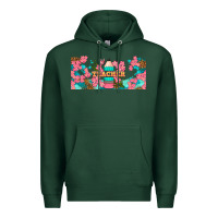 Sports Green teacher floral pencil libbey glass Premium Hoodie - BundleAndBundleShop