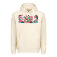 Tofu teacher floral pencil libbey glass Premium Hoodie - BundleAndBundleShop